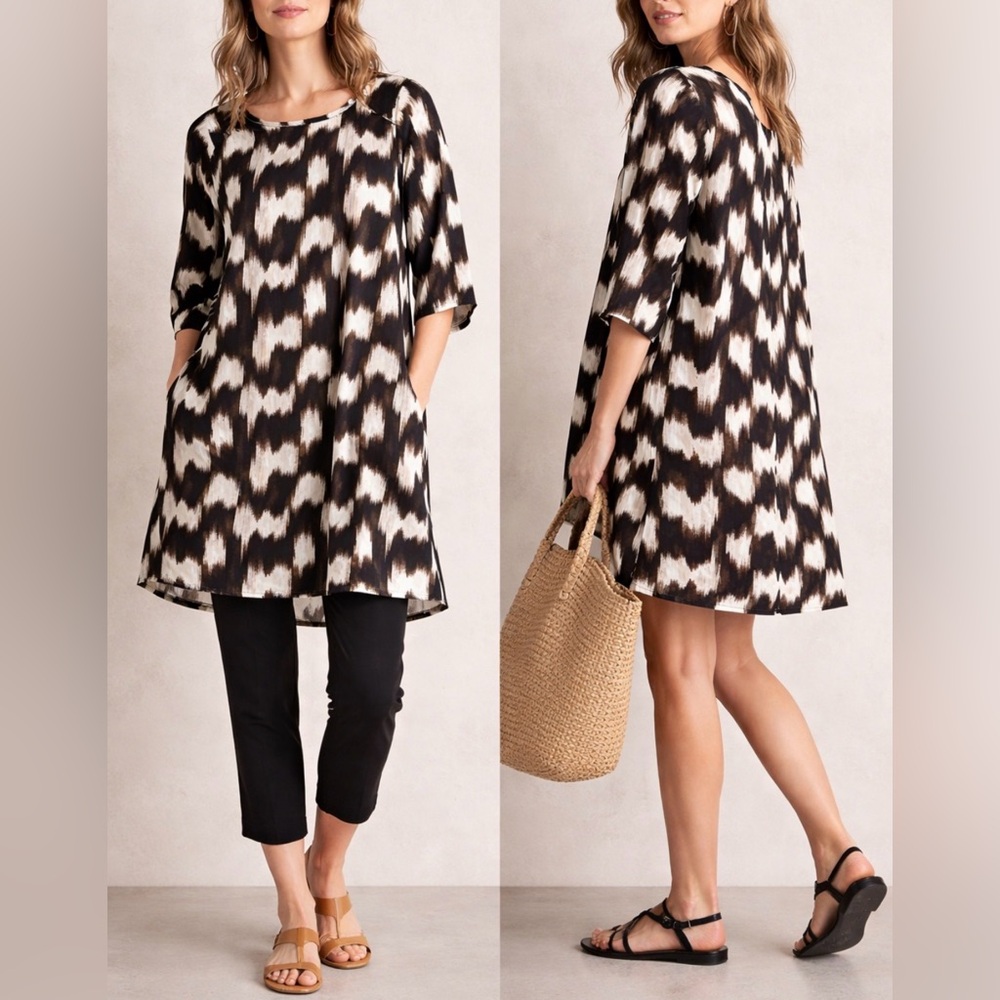 Masai Copenhagen Abstract Print Viscose Dress / Tunic – Size L